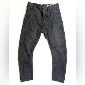 All Saints Mens Destressed Black Jeans Size 32